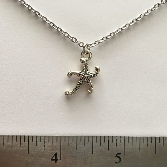 Starfish Ocean Necklace Tibetan Silver Charm Stainless Steel Unisex 4for$20 - Picture 3 of 5